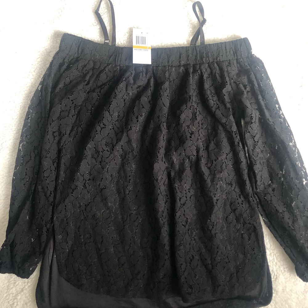 Black lace top